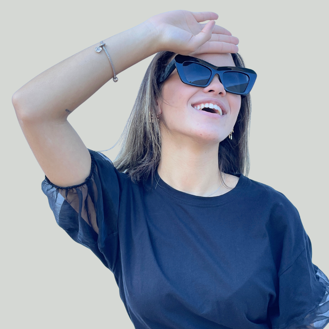 Brickell Black - Cat Eye Sunglasses - Woodensun Sunglasses | Eco-fashion eyewear