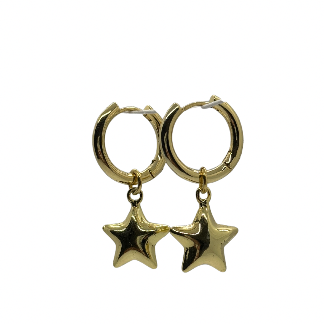 Star Ballon Earring Gold Plate